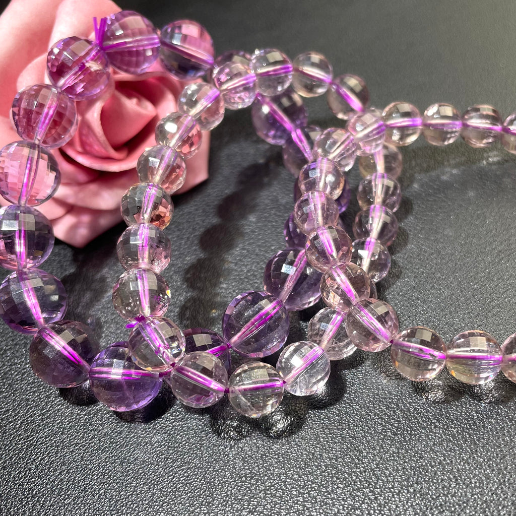 Neon pearl amethyst bracelet