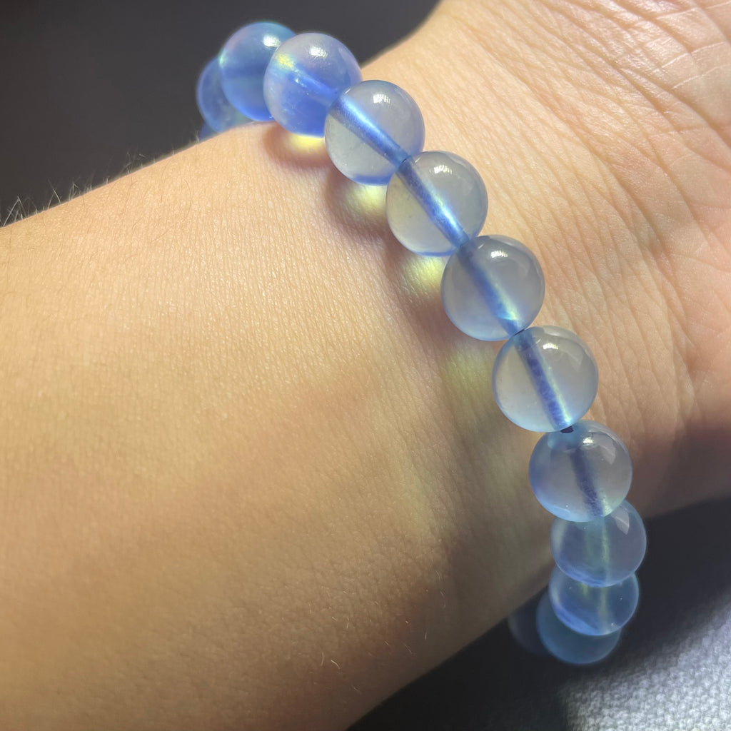 Natural Aquamarine 9mm Bracelet