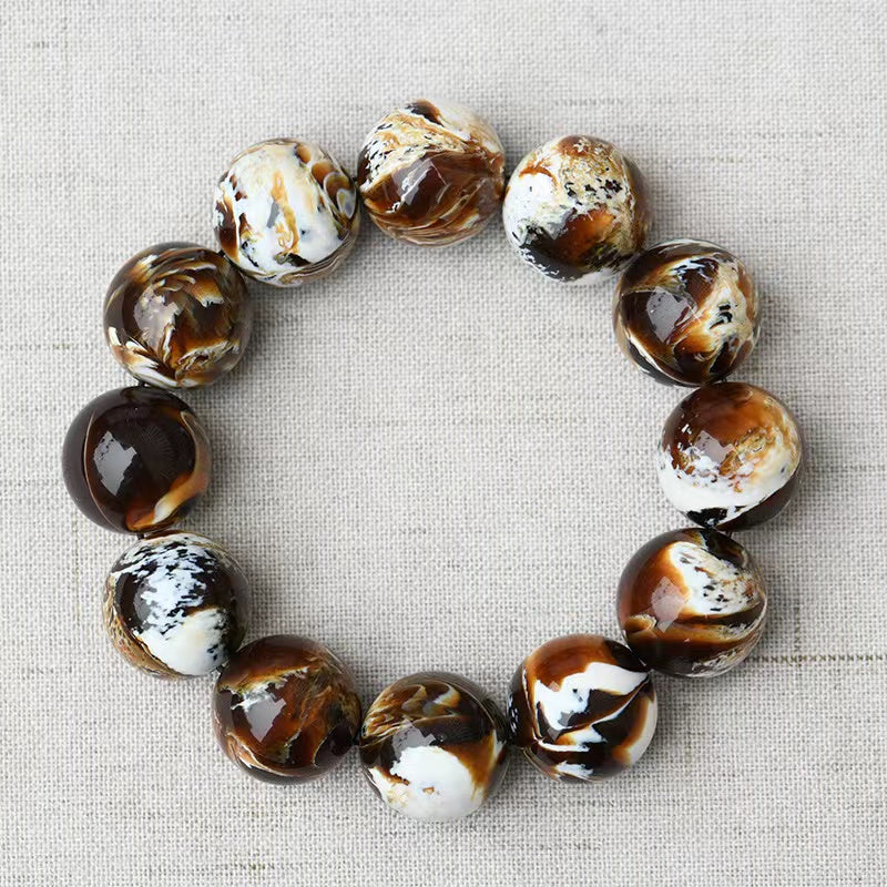 Unique Amber and Beewax Bracelet - Organic Jewelry for a Natural Bohemian Look,Nice gift for Women