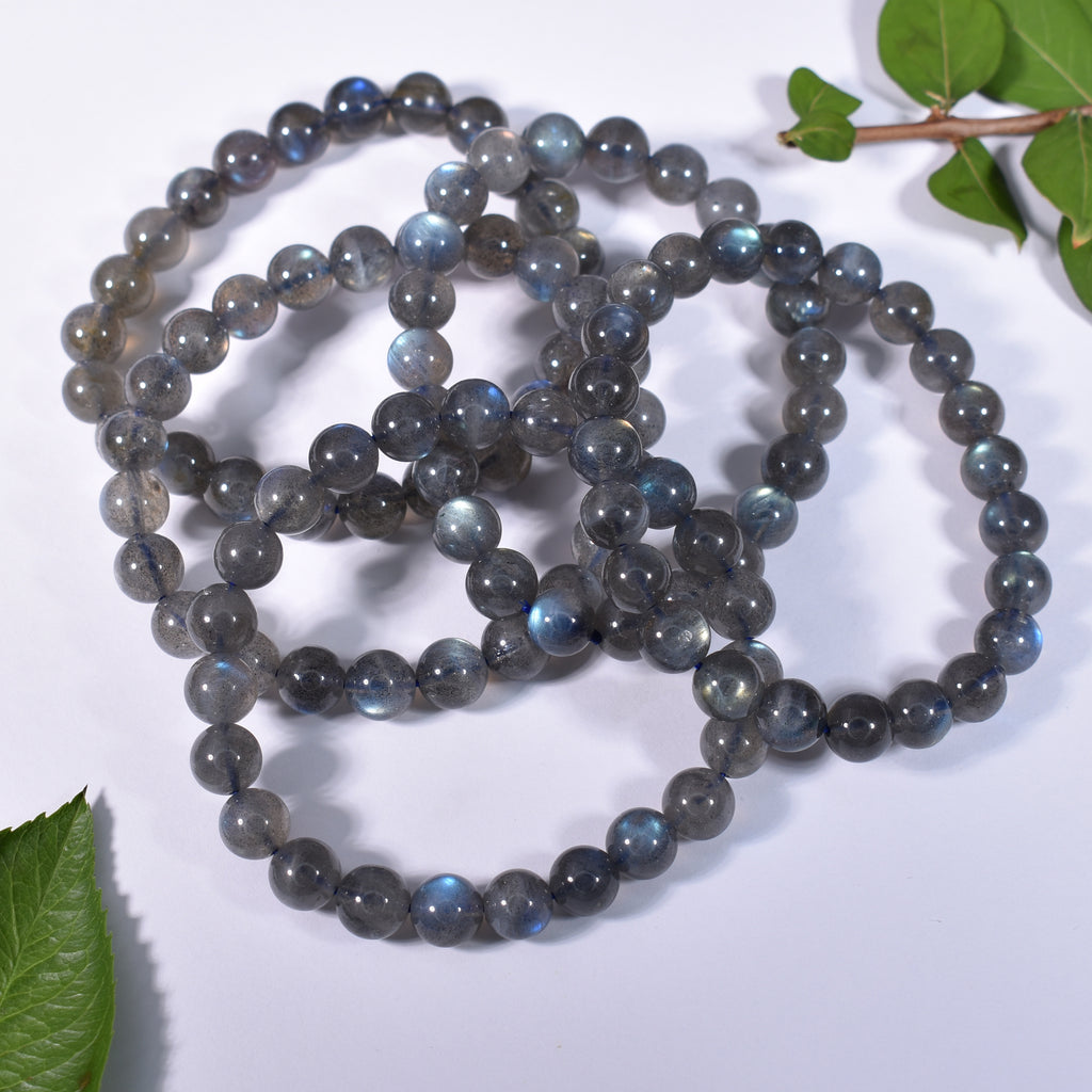 (Hot Sale) Flashy Labradorite Bracelet Bead Size 8-9mm Trending High Quality Unisex Gemstone